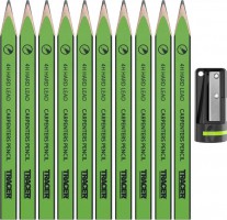 Tracer ACP1 4H Carpenters Pencils (Hard Lead) Pack of 10 with Sharpener £6.99